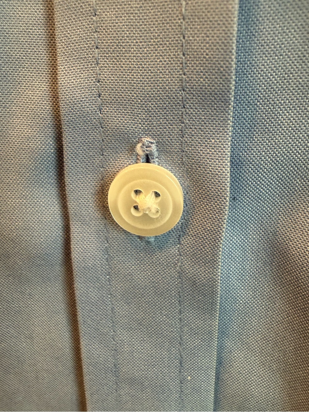 L.L.Bean Preppy Wrinkle Free Pinpoint Classic Oxford Cotton Shirt Blue Size M - Picture 6 of 11